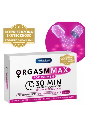Tabletki na orgazm kobiet wzrost libido szybkie działanie OrgasmMax - 2 kapsułki - image 2